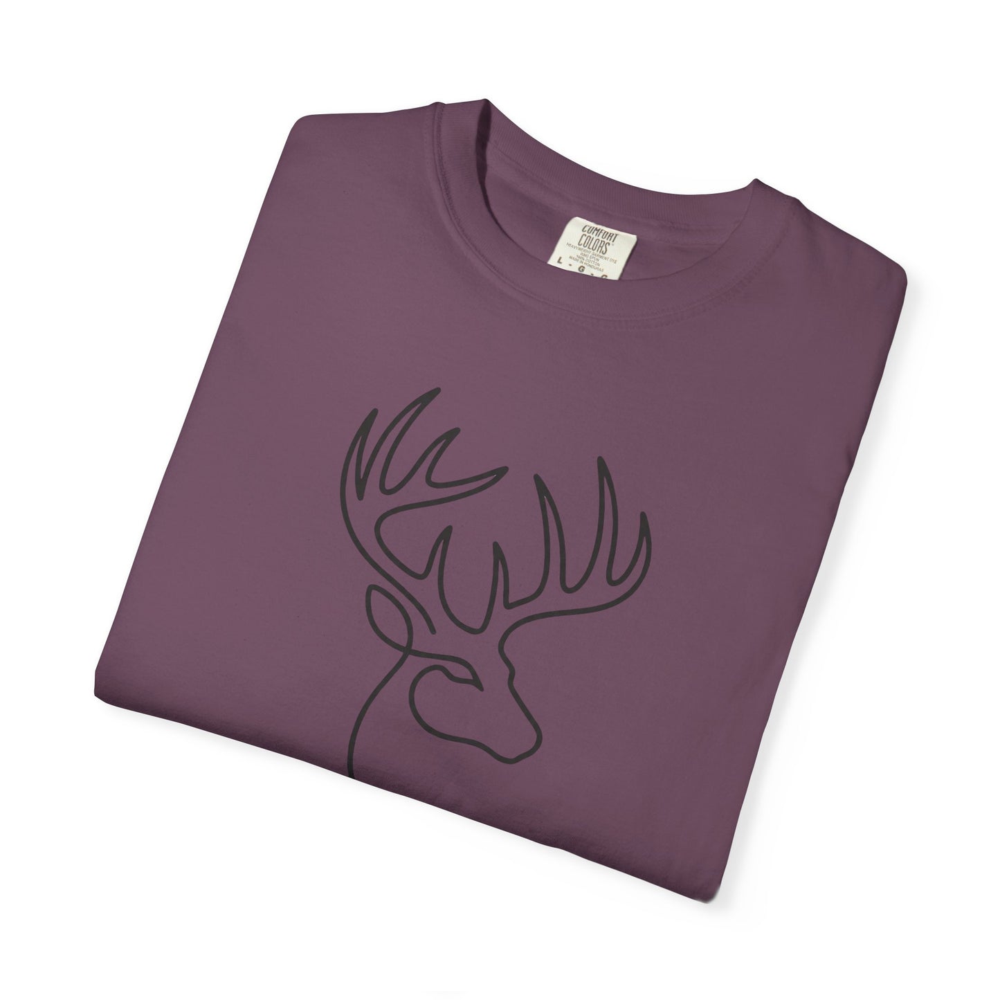 White-tailed One Line T-Shirt - Heavyweight Comfort Colors