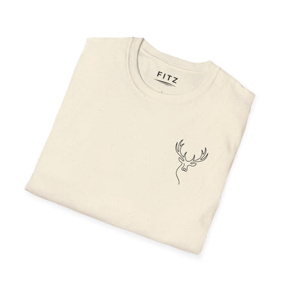 Elk One Line T-Shirt - Back Print