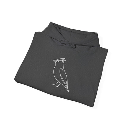 Cedar Waxwing Line Hoodie