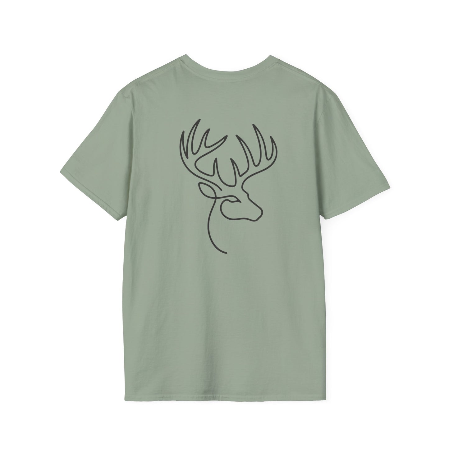 White-tailed One Line T-Shirt - Back Print