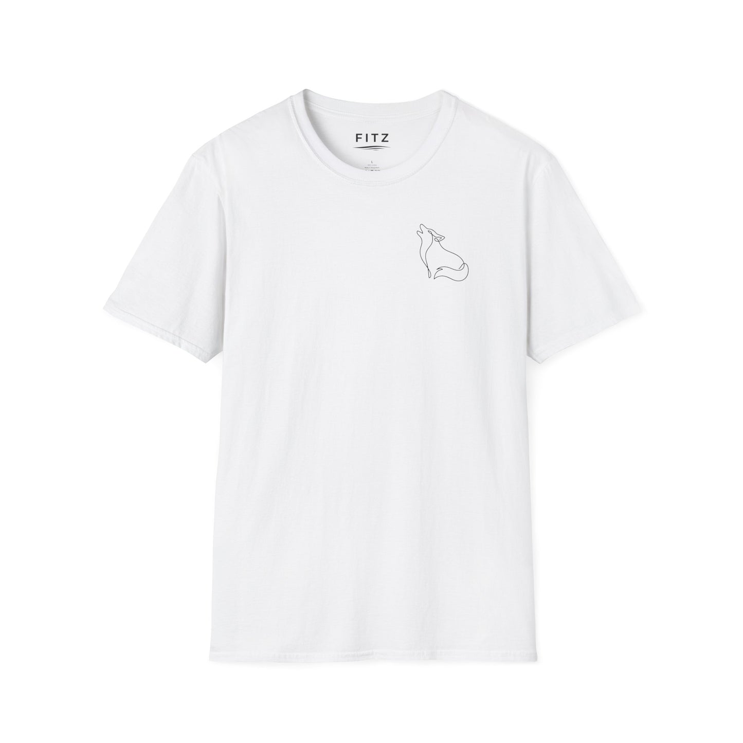 Wolf One Line T-Shirt - Back Print