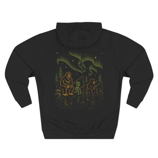 Gone Fishin Hoodie Backprint