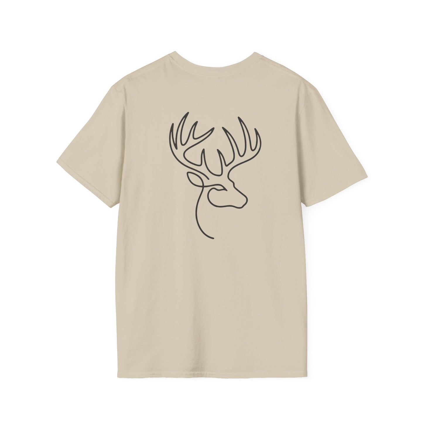 White-tailed One Line T-Shirt - Back Print