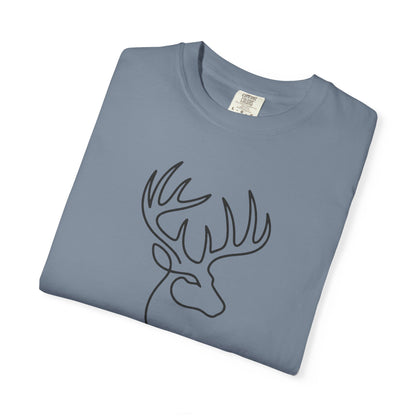 White-tailed One Line T-Shirt - Heavyweight Comfort Colors