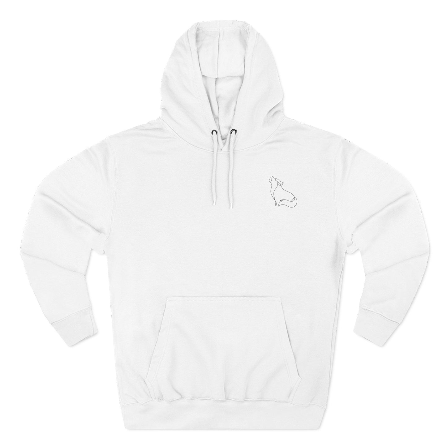 Wolf One Line Hoodie Backprint