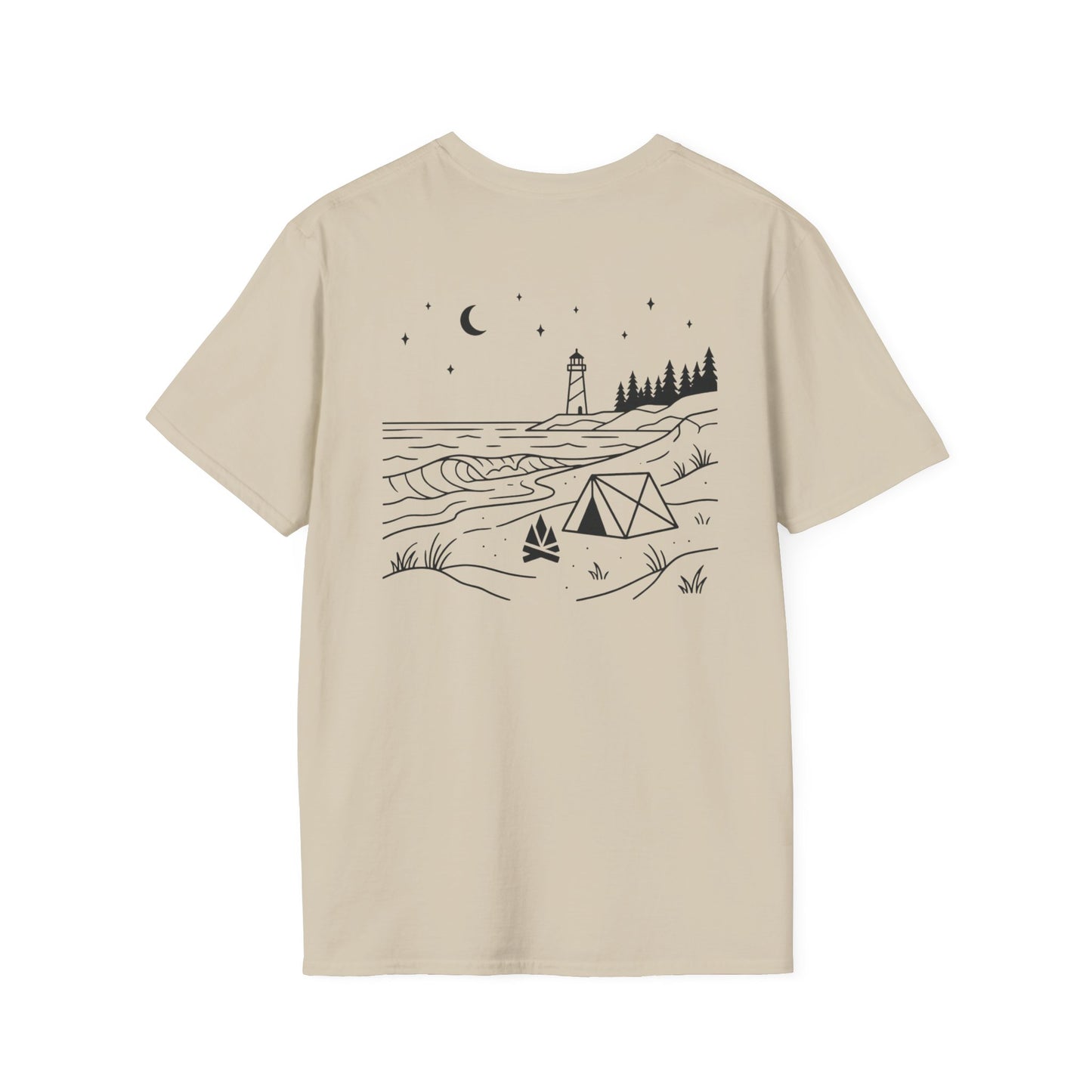 Beach Camping T-Shirt - Back Print