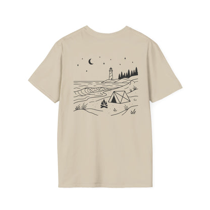 Beach Camping T-Shirt - Back Print