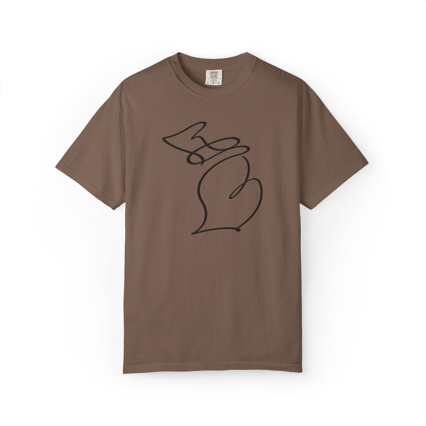 Michigan One Line T-Shirt - Heavyweight Comfort Colors
