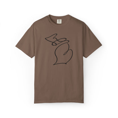 Michigan One Line T-Shirt - Heavyweight Comfort Colors