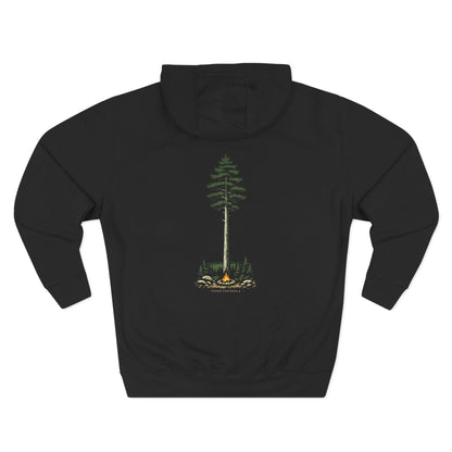 Upper Peninsula Campfire Hoodie Backprint