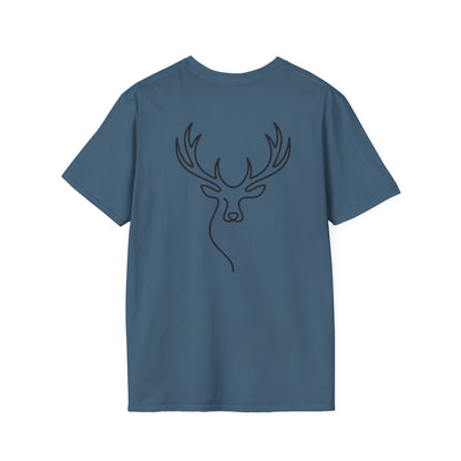 Elk One Line T-Shirt - Back Print