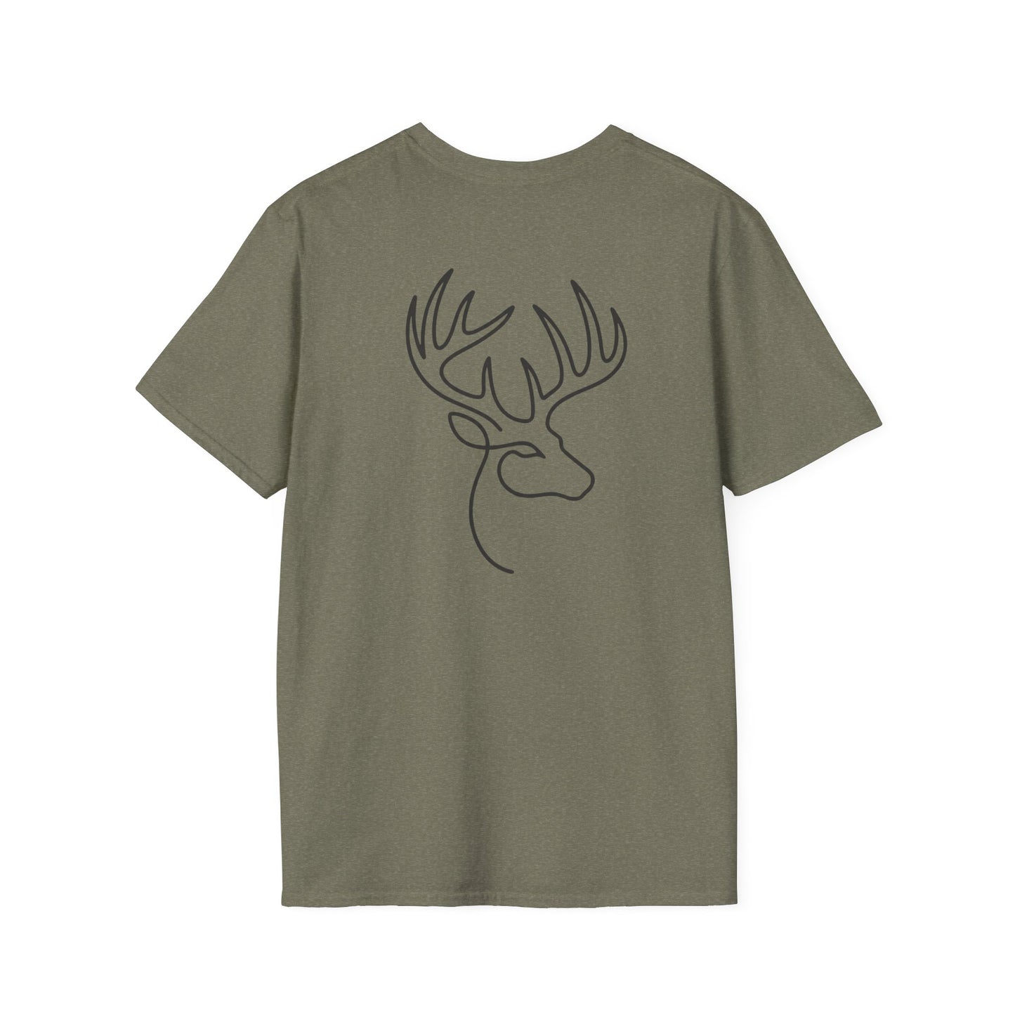 White-tailed One Line T-Shirt - Back Print