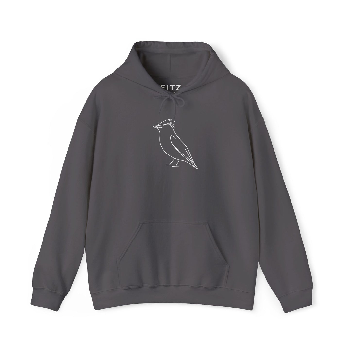 Cedar Waxwing Line Hoodie