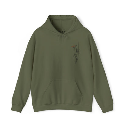 Pileated Woodpecker One Line Hoodie