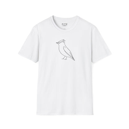 Cedar Waxwing Line T-Shirt