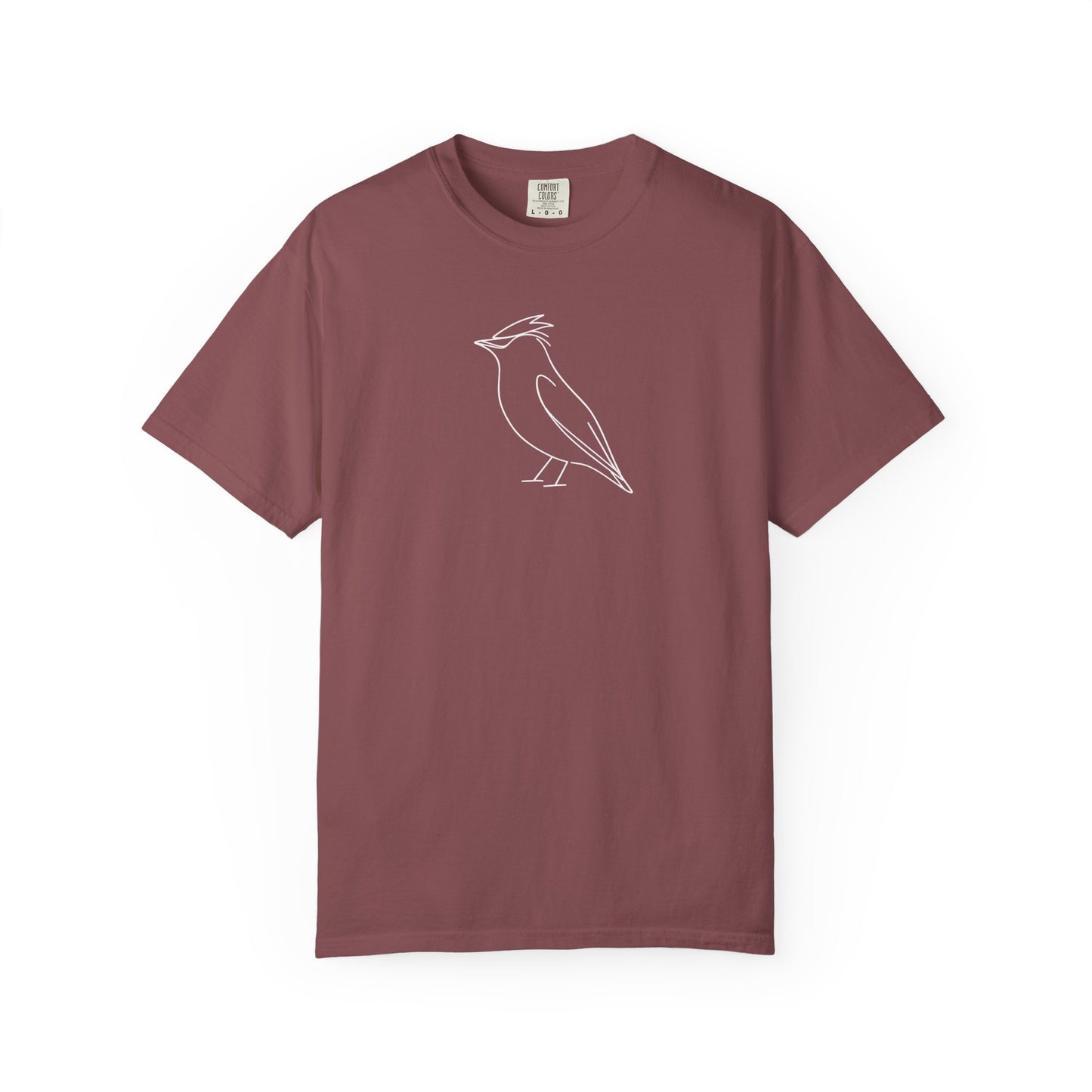 Cedar Waxwing Line T-Shirt - Heavyweight Comfort Colors