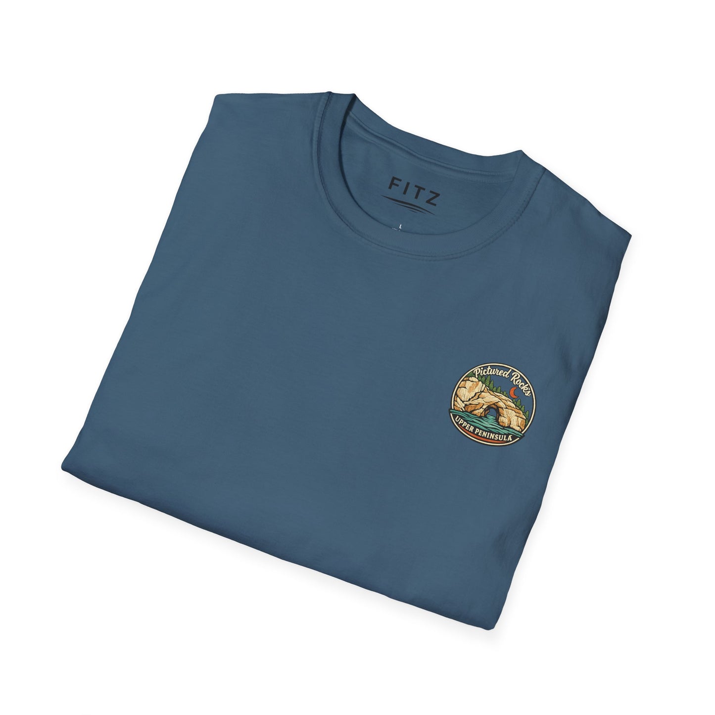 Pictured Rocks Lover's Leap T-Shirt - Back Print