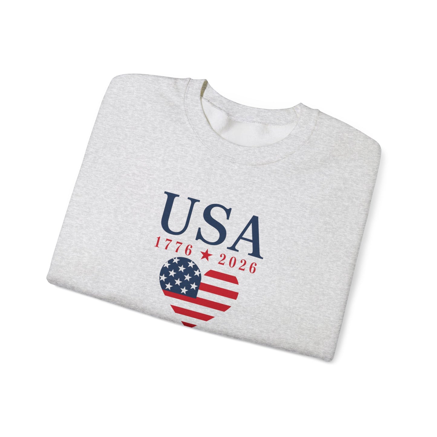 USA Heart Flag Sweatshirt