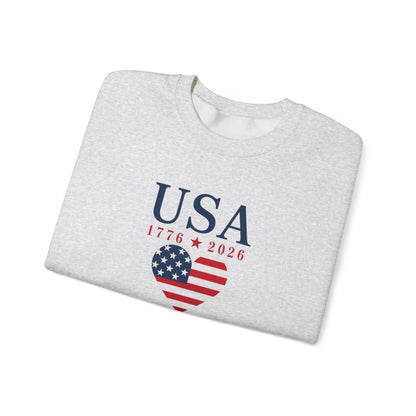 USA Heart Flag Sweatshirt