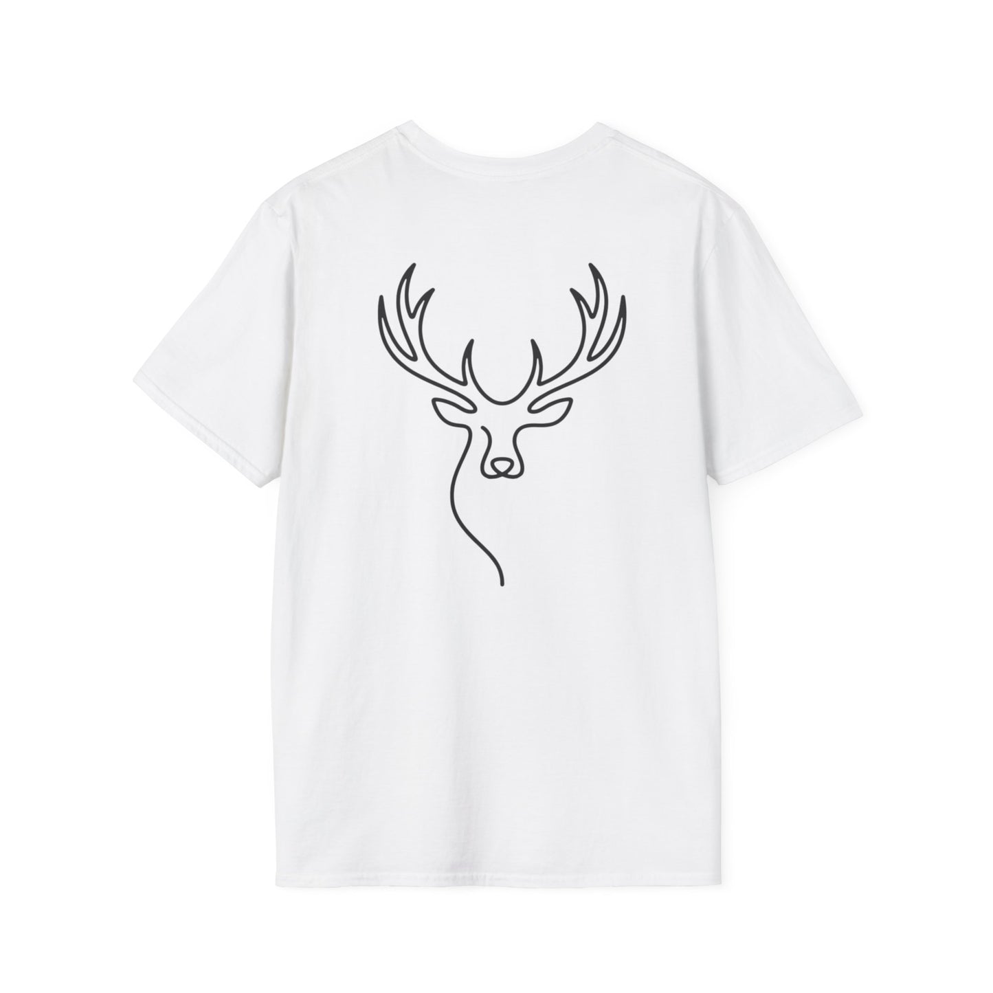 Elk One Line T-Shirt - Back Print