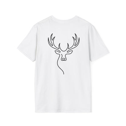 Elk One Line T-Shirt - Back Print