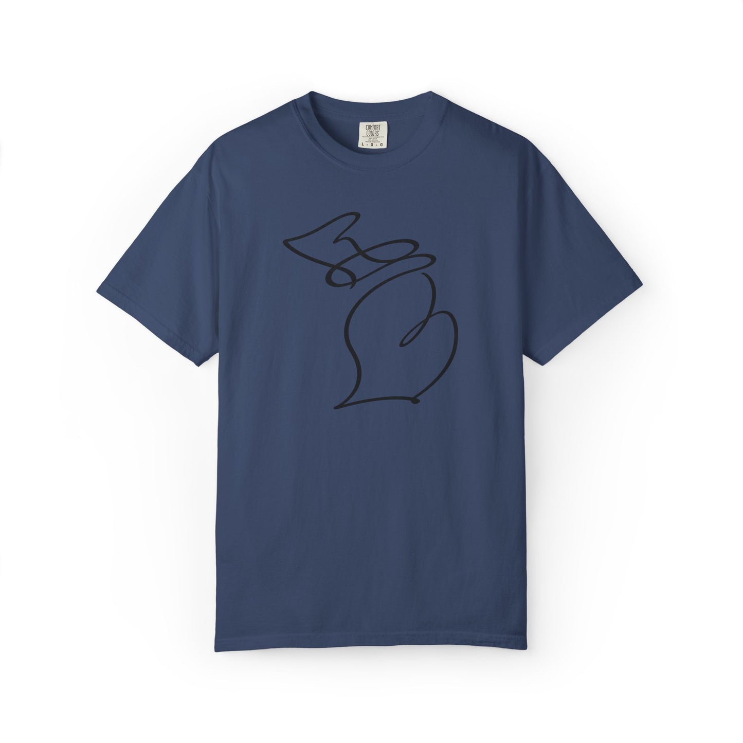 Michigan One Line T-Shirt - Heavyweight Comfort Colors