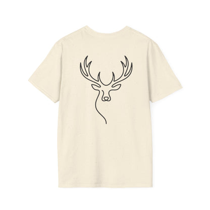 Elk One Line T-Shirt - Back Print