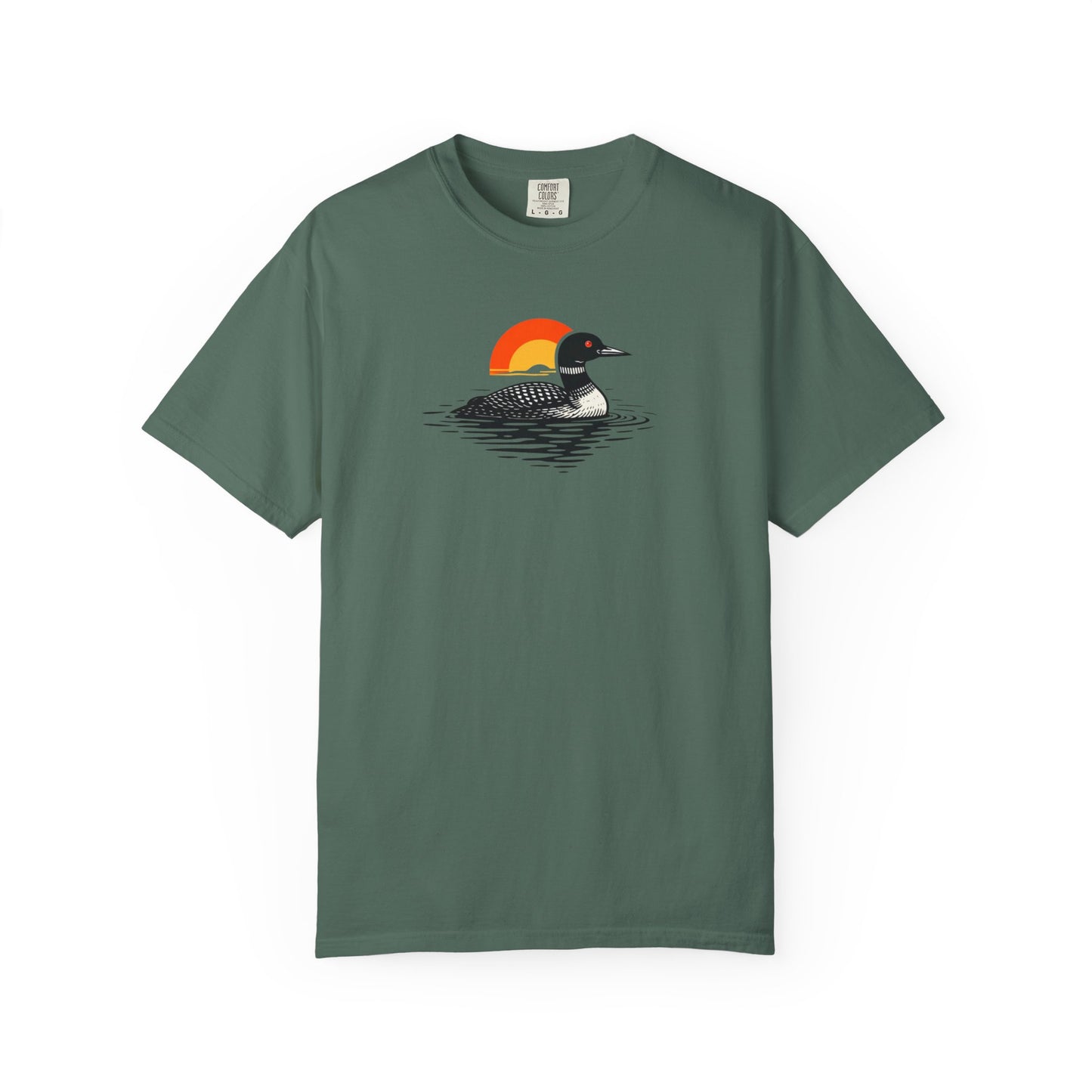 Loon at Sunset T-Shirt - Heavyweight Comfort Colors