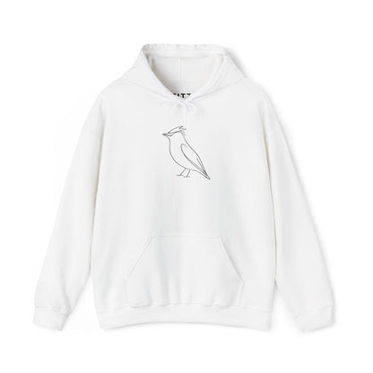 Cedar Waxwing Line Hoodie
