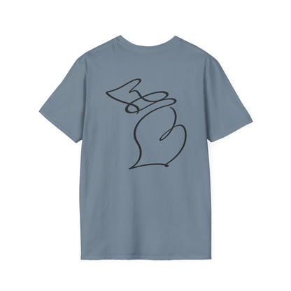 Michigan One Line T-Shirt - Back Print