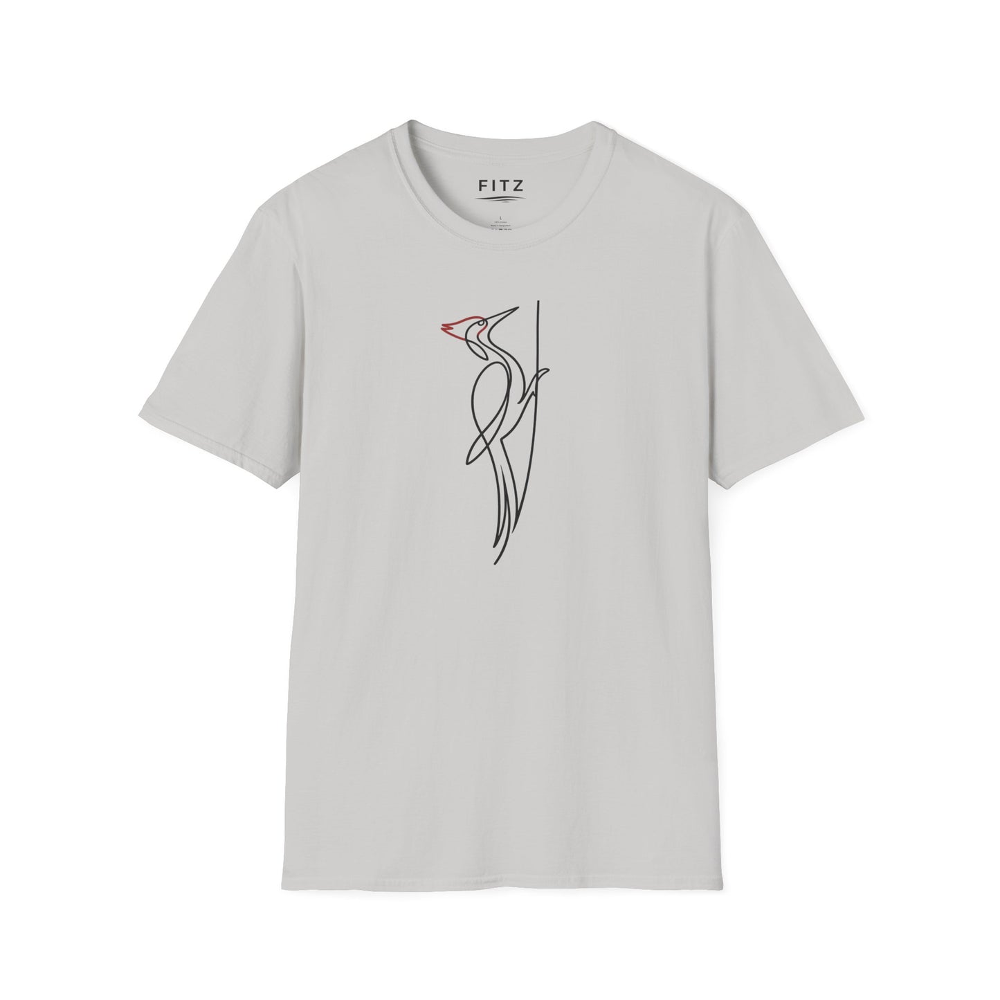 Pileated Woodpecker One Line T-Shirt