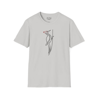 Pileated Woodpecker One Line T-Shirt