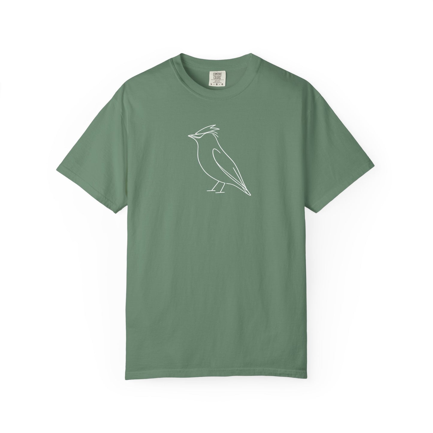 Cedar Waxwing Line T-Shirt - Heavyweight Comfort Colors
