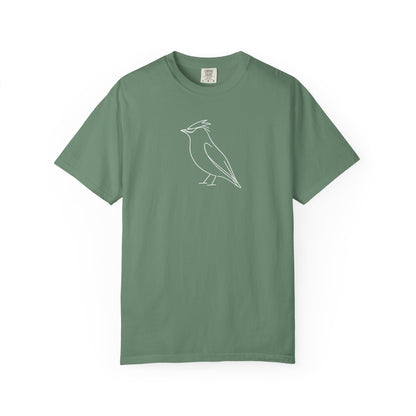 Cedar Waxwing Line T-Shirt - Heavyweight Comfort Colors