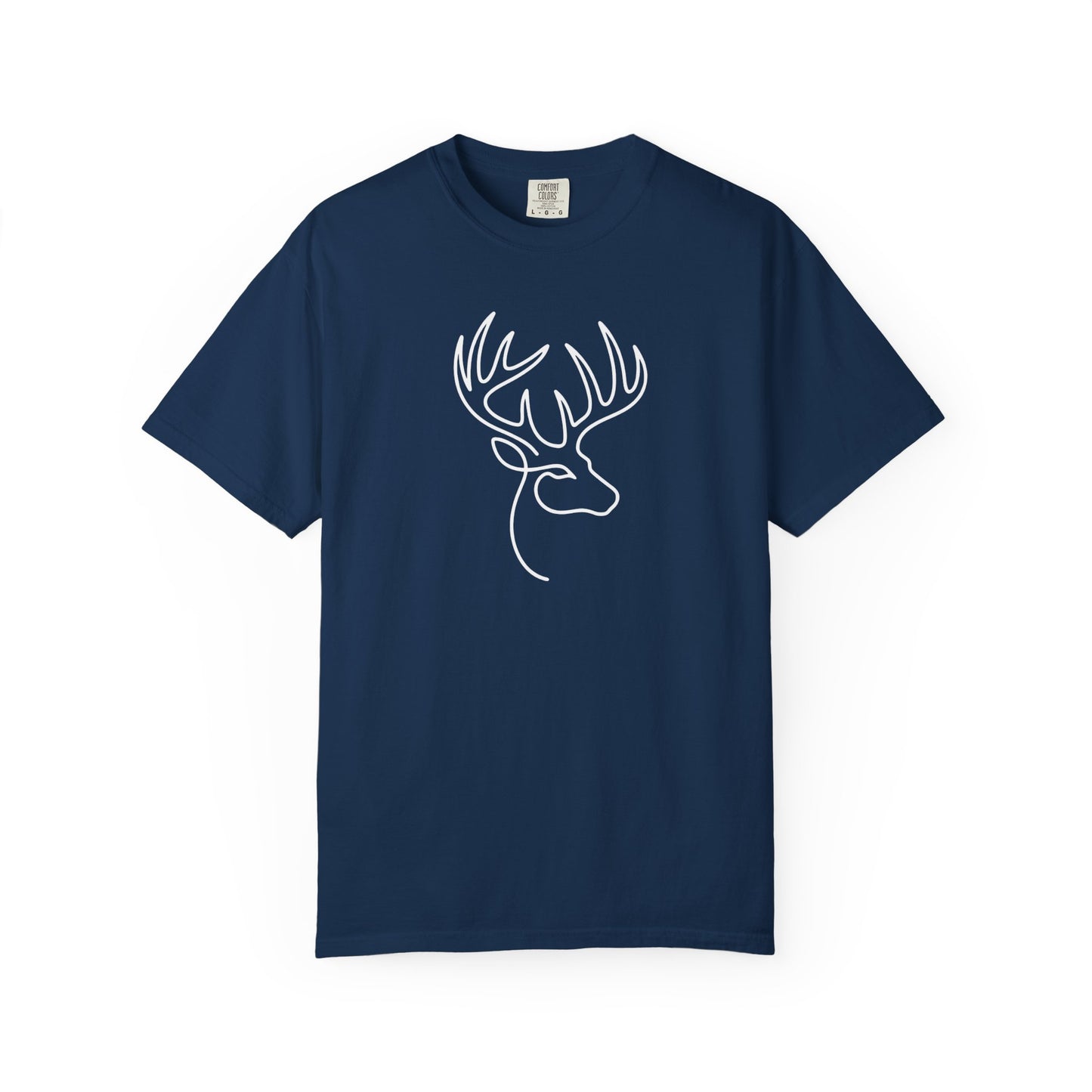 White-tailed One Line T-Shirt - Heavyweight Comfort Colors