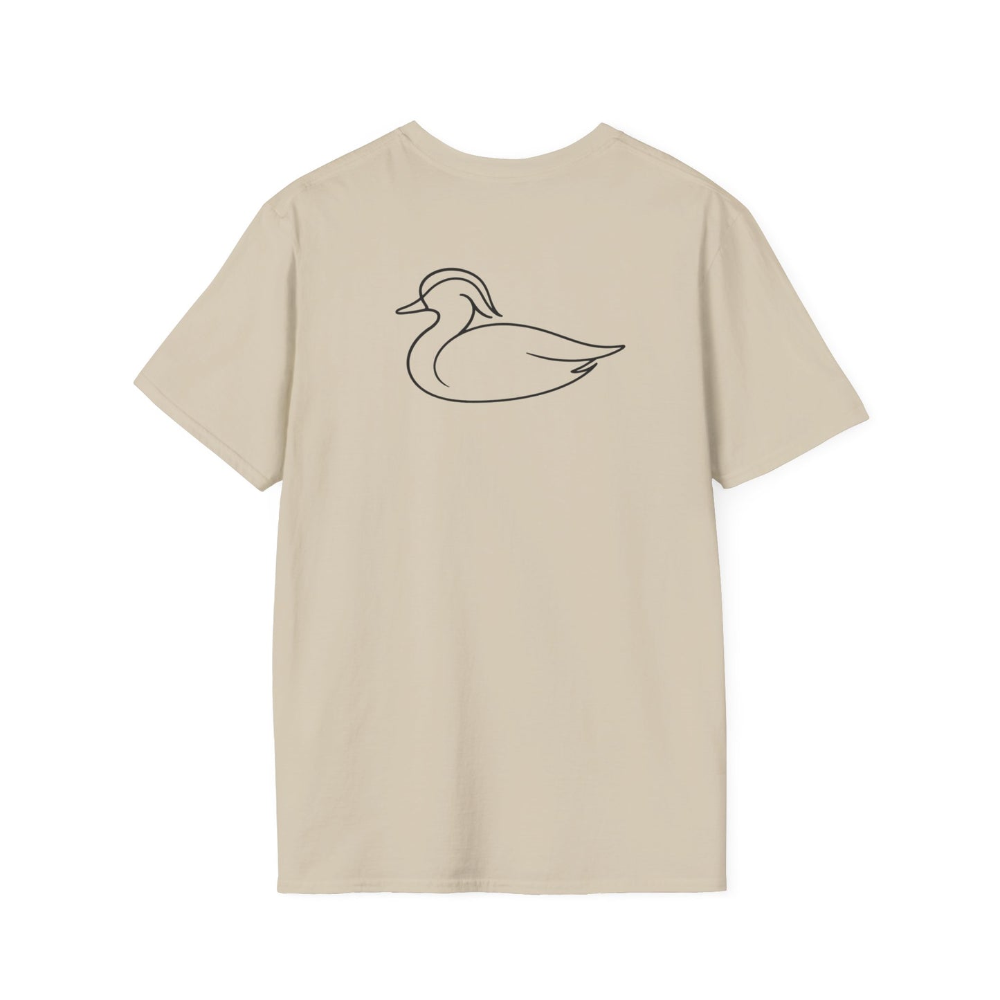 Wood Duck One Line T-Shirt - Back Print