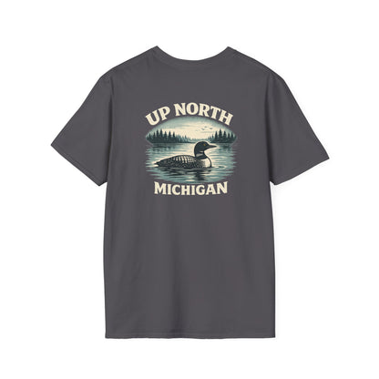 Loon Up North Michigan T-Shirt - Back Print