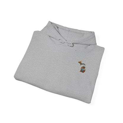 Michigan Scenic Patch Print Hoodie - Back Print