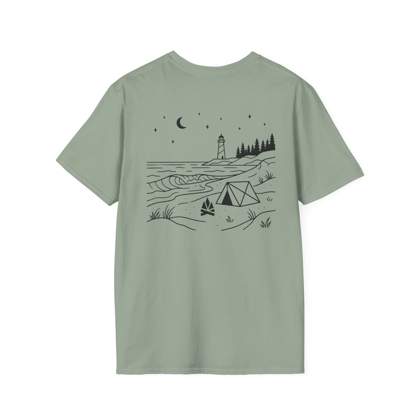 Beach Camping T-Shirt - Back Print