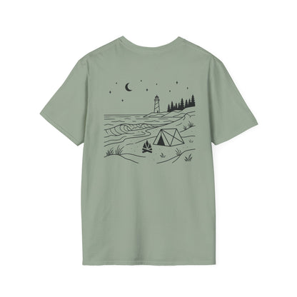 Beach Camping T-Shirt - Back Print