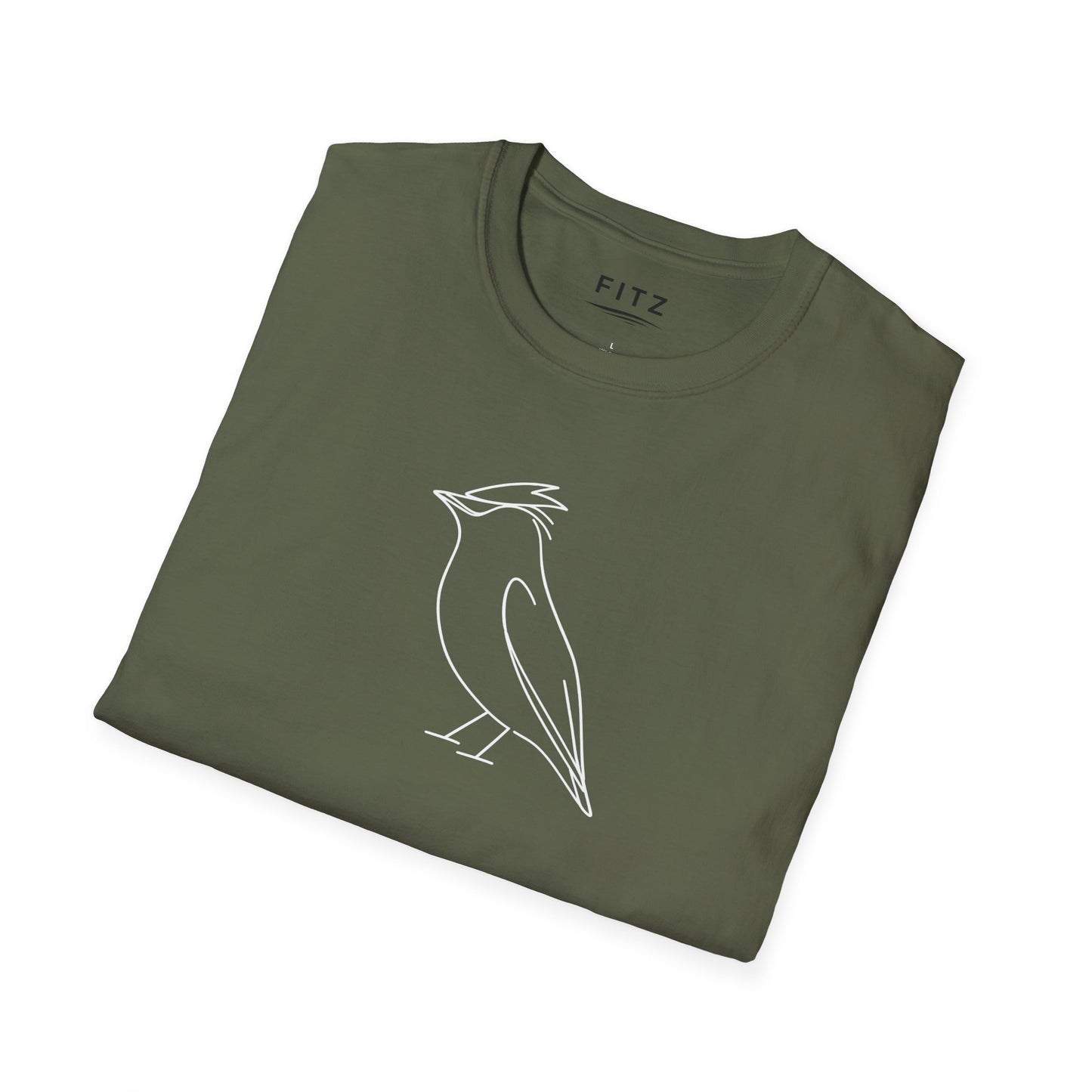 Cedar Waxwing Line T-Shirt