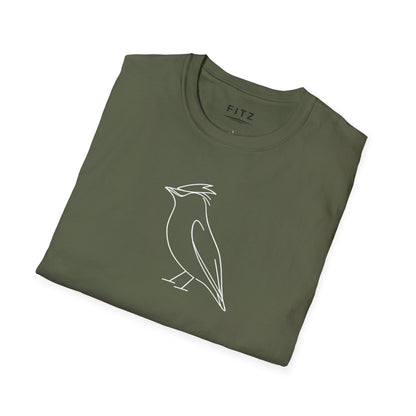 Cedar Waxwing Line T-Shirt