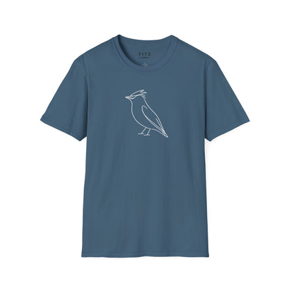 Cedar Waxwing Line T-Shirt
