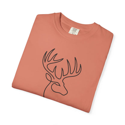 White-tailed One Line T-Shirt - Heavyweight Comfort Colors