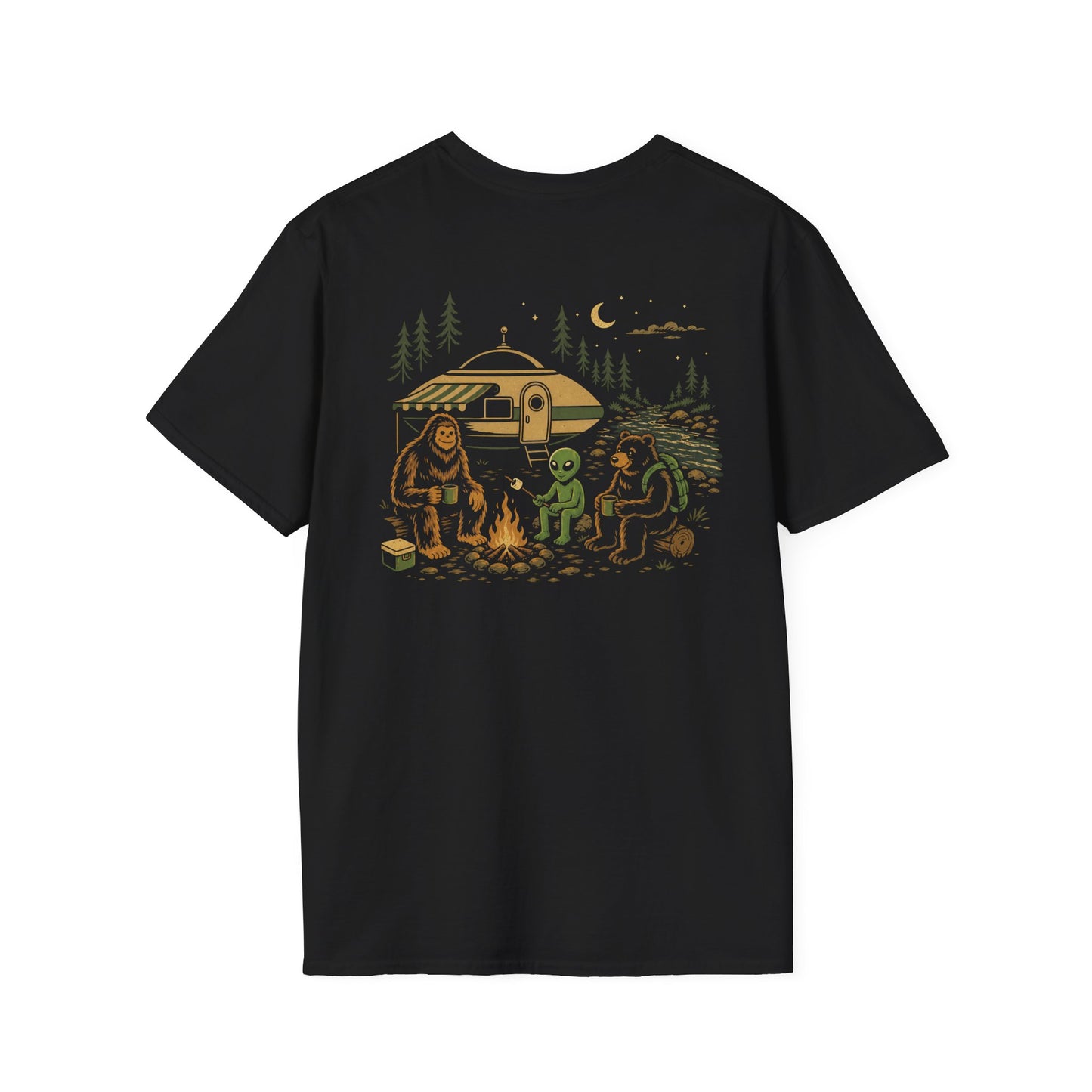 River Camping T-Shirt - Back Print