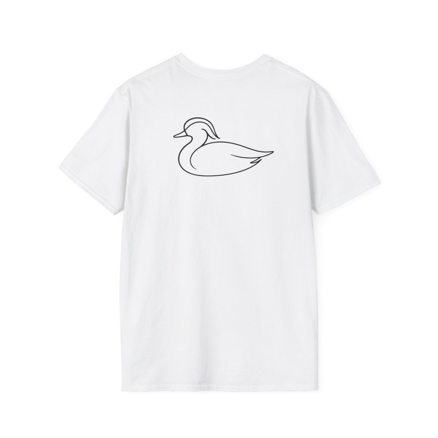 Wood Duck One Line T-Shirt - Back Print