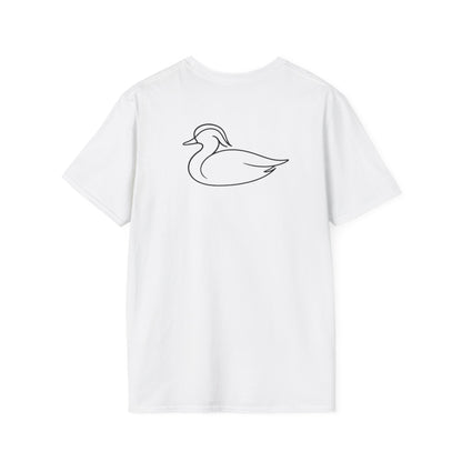Wood Duck One Line T-Shirt - Back Print