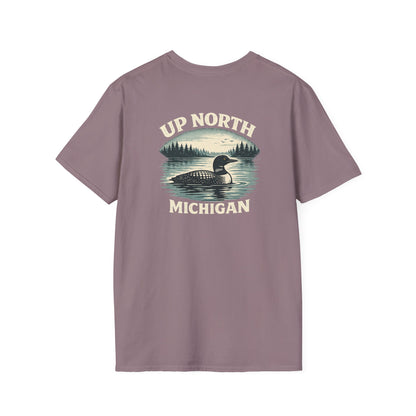 Loon Up North Michigan T-Shirt - Back Print