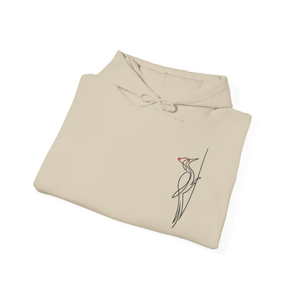 Pileated Woodpecker One Line Hoodie