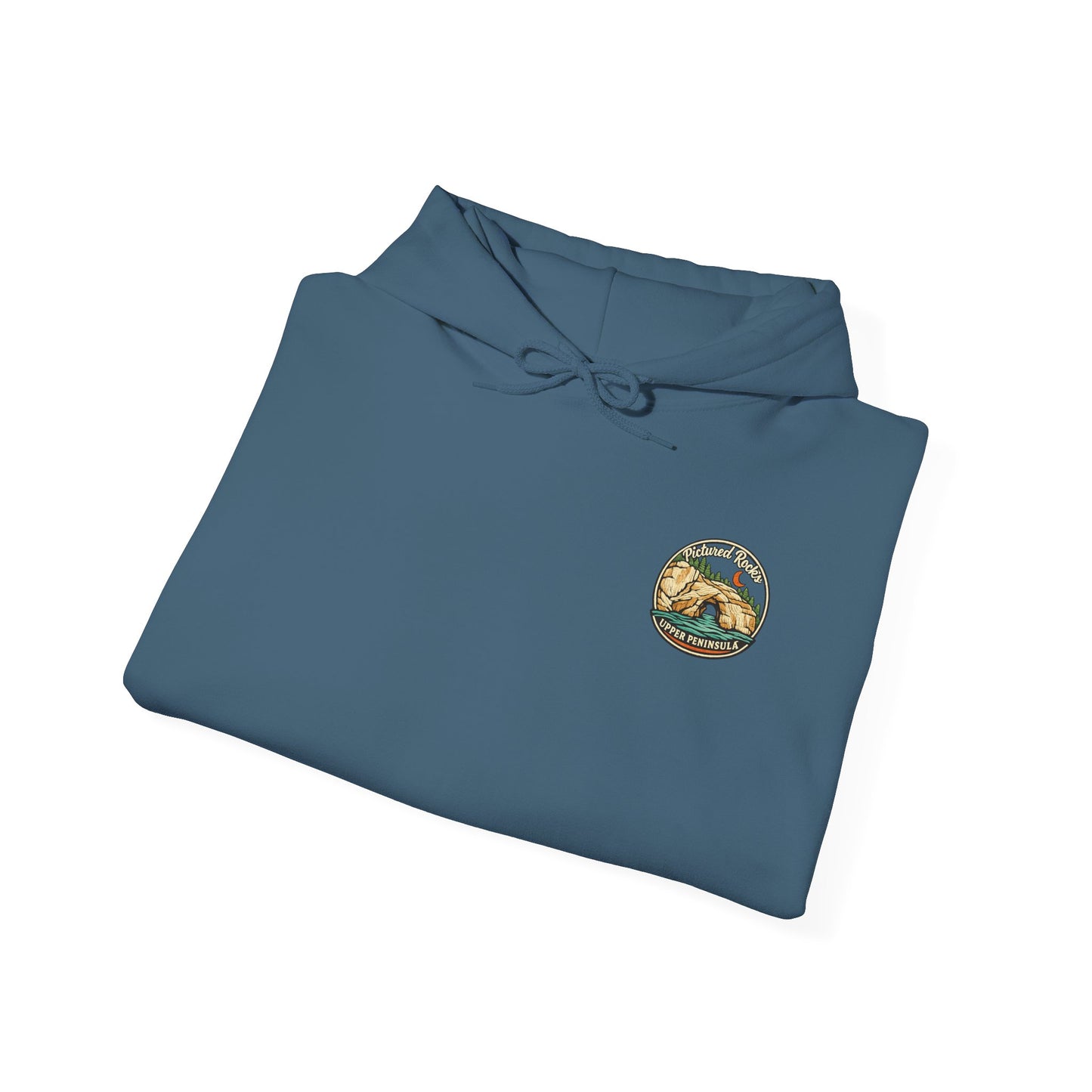 Pictured Rocks Lover's Leap Hoodie - Back Print